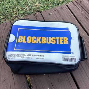 Vintage Blockbuster VHS Cassette Cooler Bag Insulated Lunchbox Retro Rare